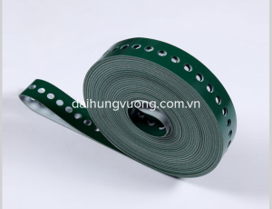 Băng tải đục lỗ màu xanh