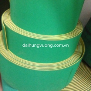 Dây curoa PU đai dẹp xanh vàng