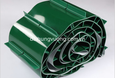 Băng tải PVC gắn gờ vách ngăn